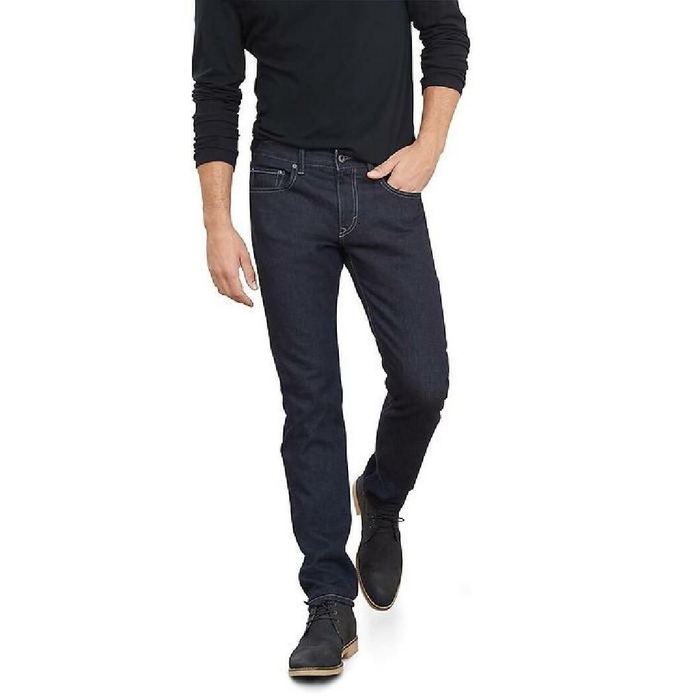 BANANA REPUBLIC Men's Size 36/30 Denim Dark Jeans Slim Fit NEW